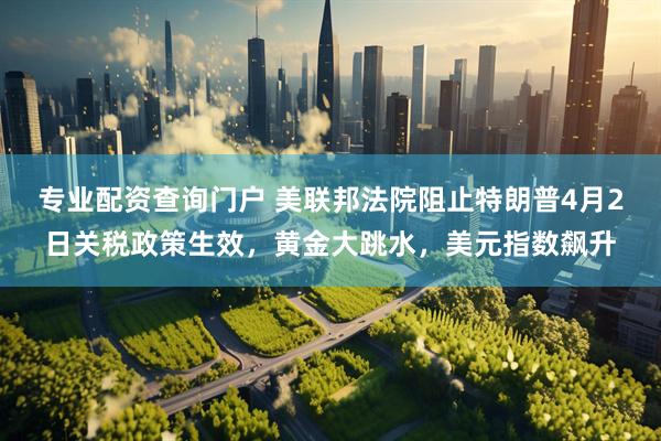 专业配资查询门户 美联邦法院阻止特朗普4月2日关税政策生效，黄金大跳水，美元指数飙升