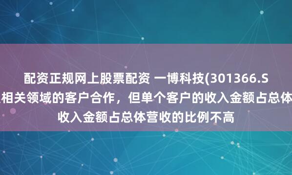 配资正规网上股票配资 一博科技(301366.SZ)：有自动驾驶相关领域的客户合作，但单个客户的收入金额占总体营收的比例不高