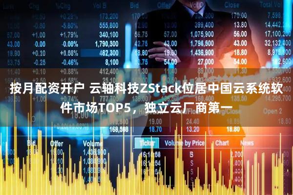 按月配资开户 云轴科技ZStack位居中国云系统软件市场TOP5，独立云厂商第一