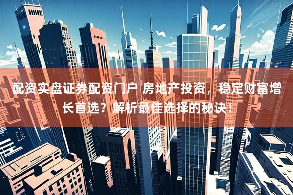 配资实盘证券配资门户 房地产投资，稳定财富增长首选？解析最佳选择的秘诀！